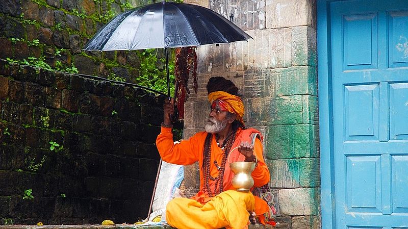 guru with an umbrella 