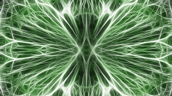 green pulsing energy flow