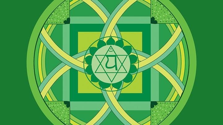 green symbol of anahata chakra