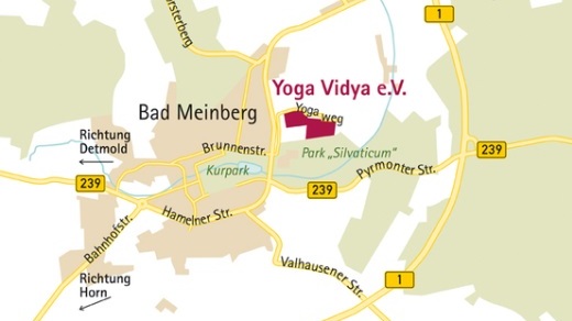 Map of the area of Bad Meinberg
