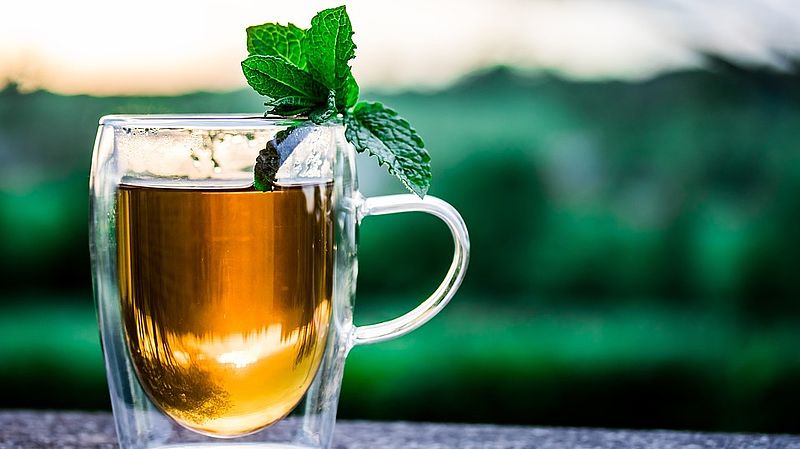 Glas of fresh made Mint tea